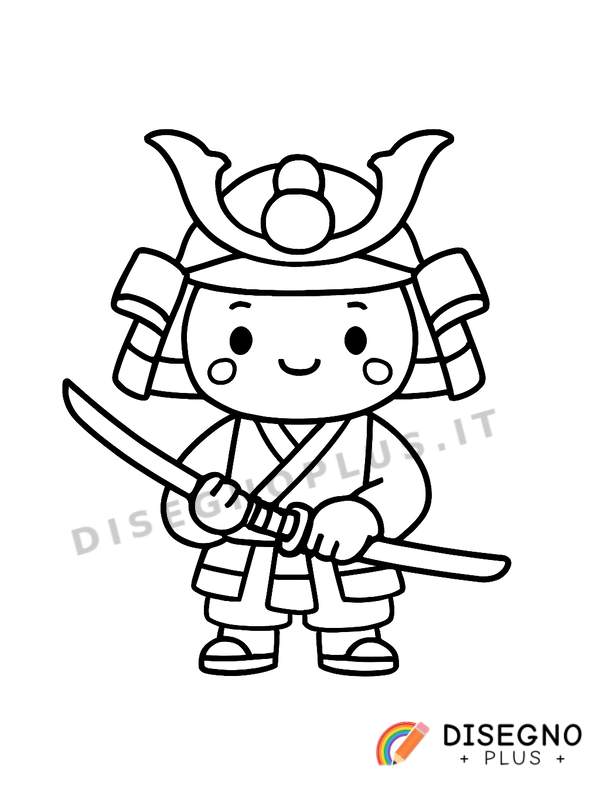 Samurai con katana